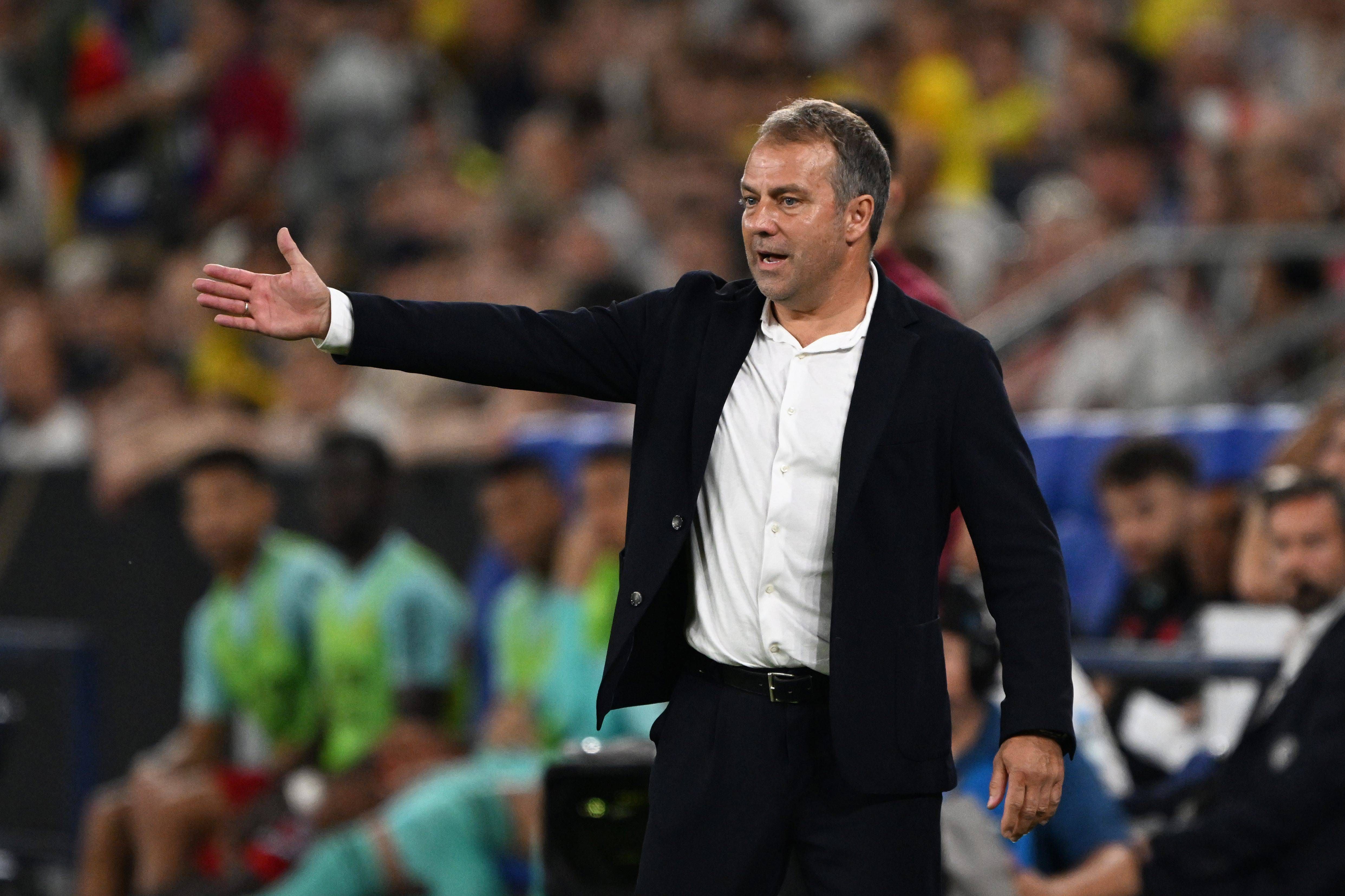 Hansi Flick, en un partido de la selección alemana (FOTO: Cordón Press).