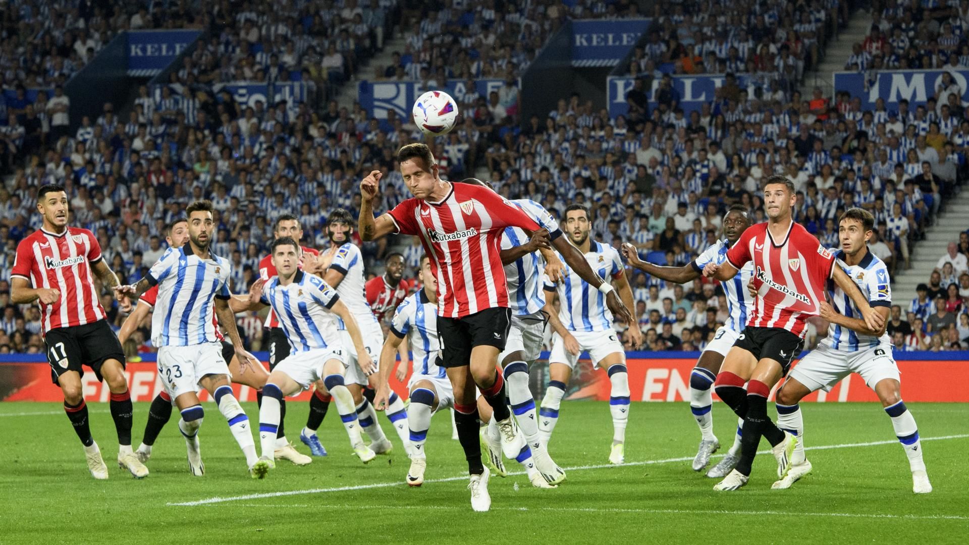  Ander Herrera, en el derbi vasco ante la Real Sociedad perdido en Anoeta.