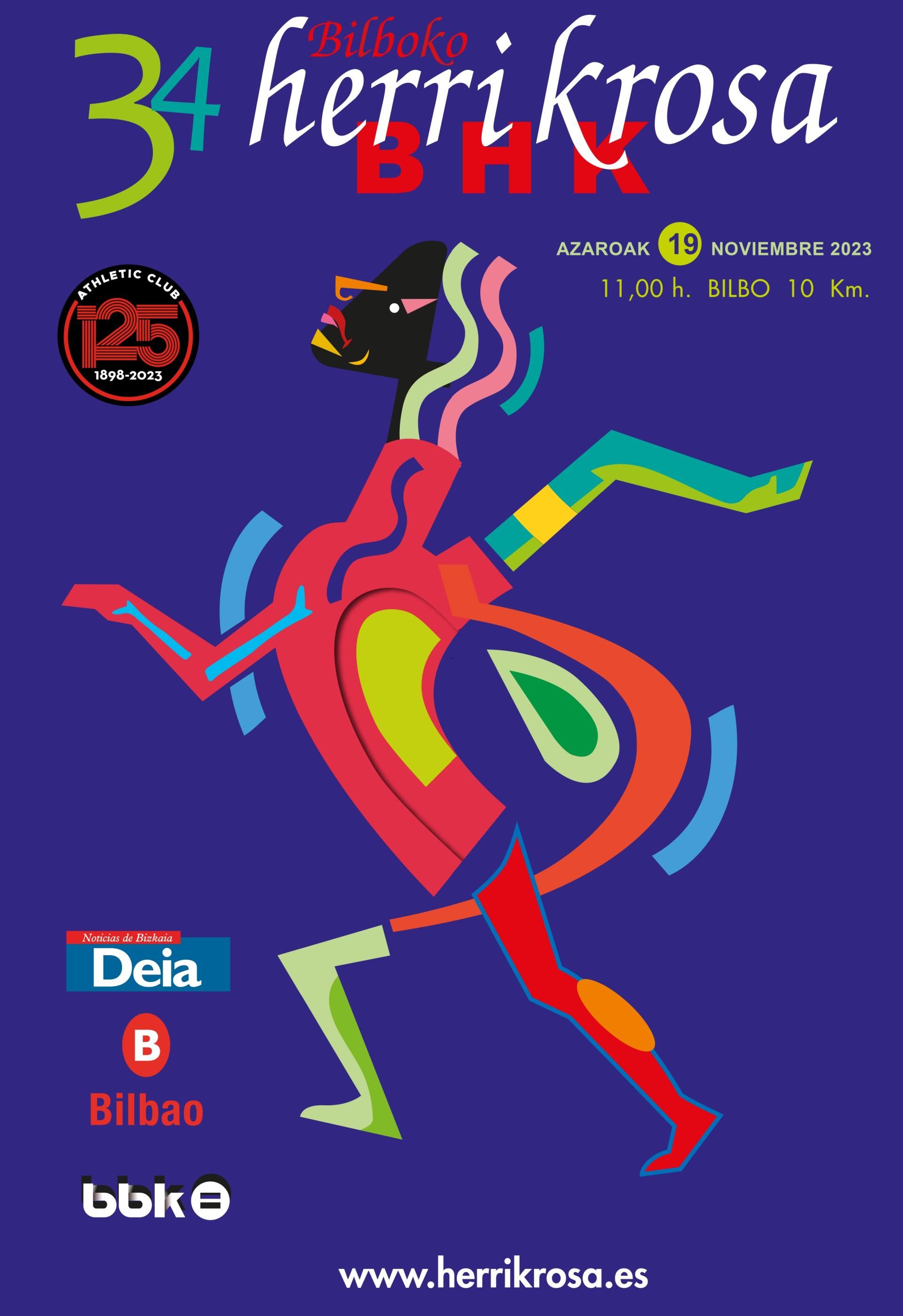  La Herri Krossa de 2023 se une al 125 aniversario del Athletic Club.