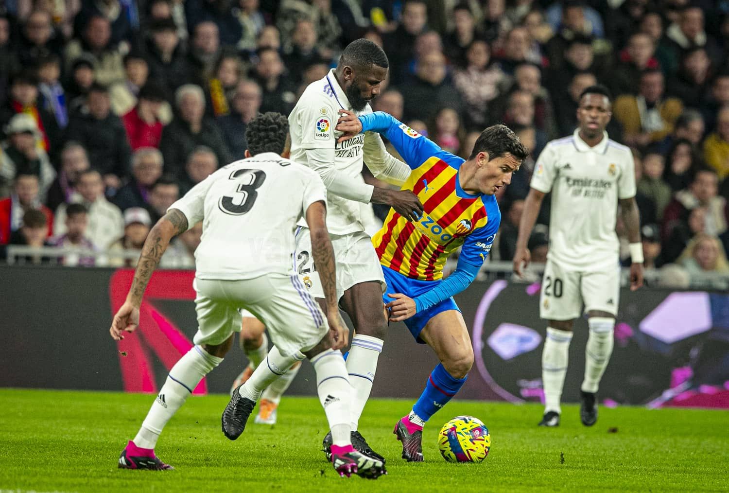 Hugo Guillamón, ante el Real Madrid.