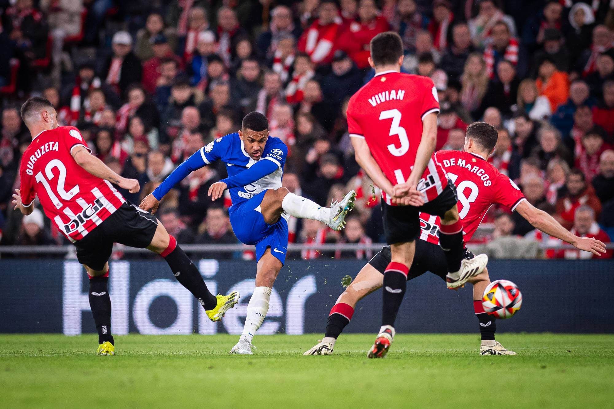  Imagen del encuentro entre Athletic Club y Atlético de Madrid.