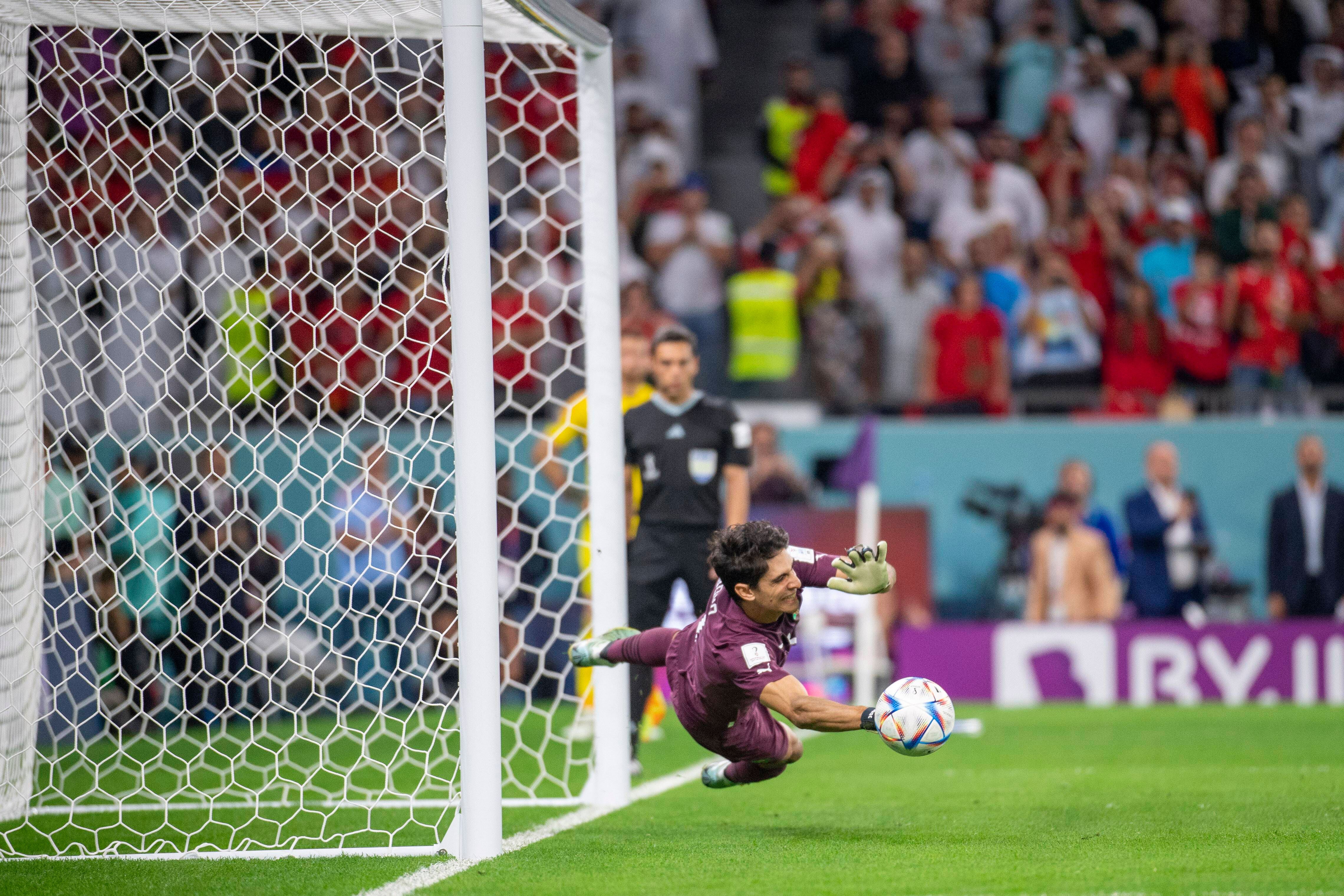 Bono para un penalti en el Marruecos-España.