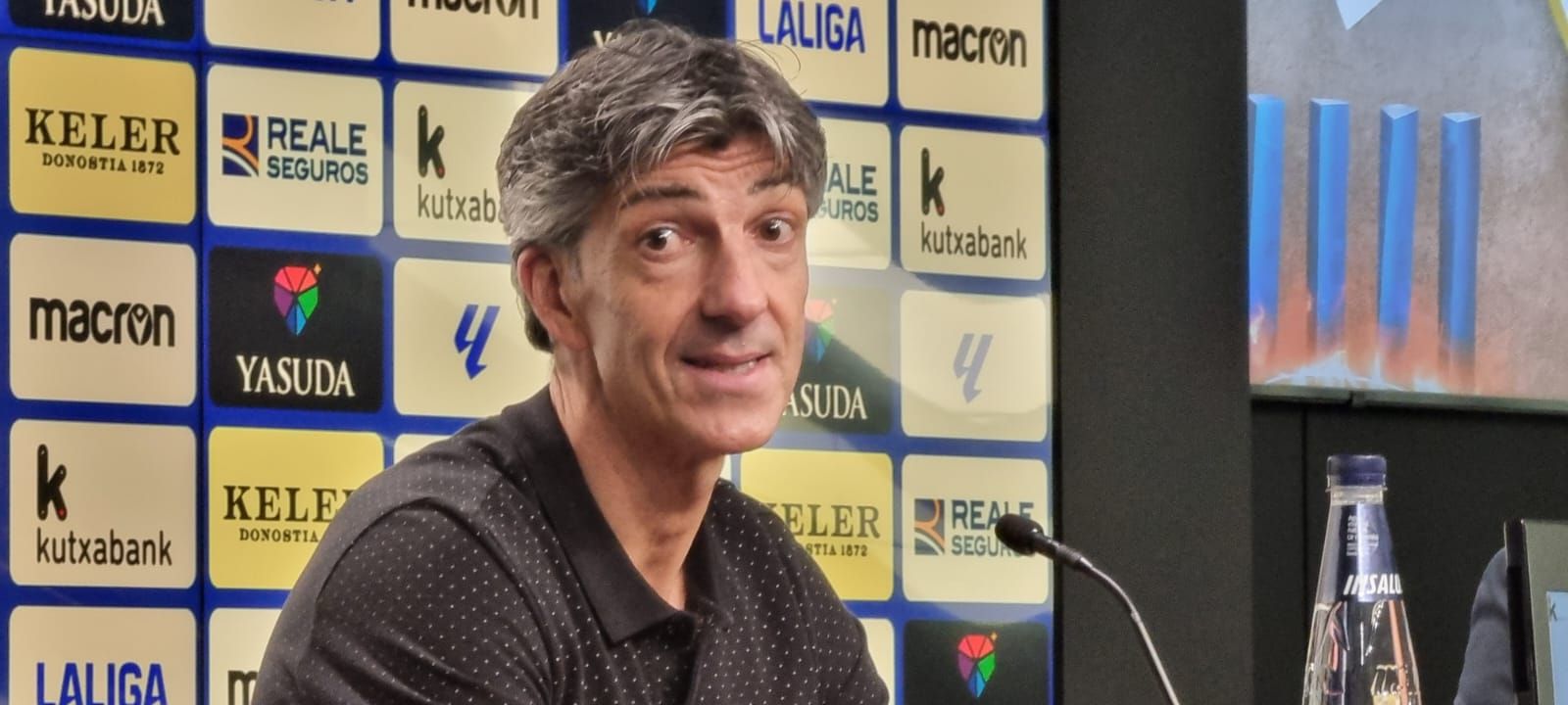  Imanol Alguacil en la rueda de prensa post partido ante el Rayo.