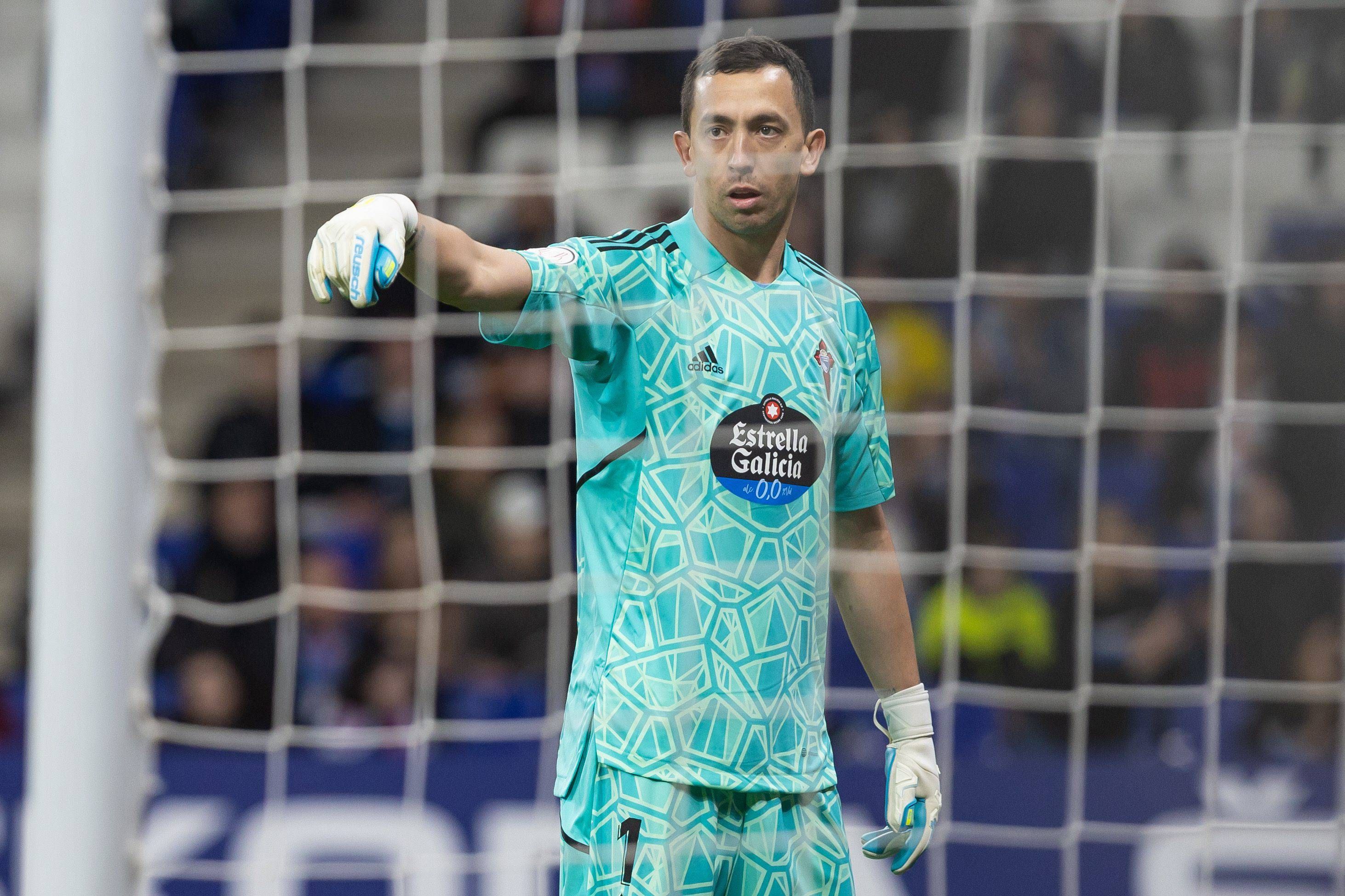 Marchesín, en el Espanyol-Celta de Copa del Rey.
