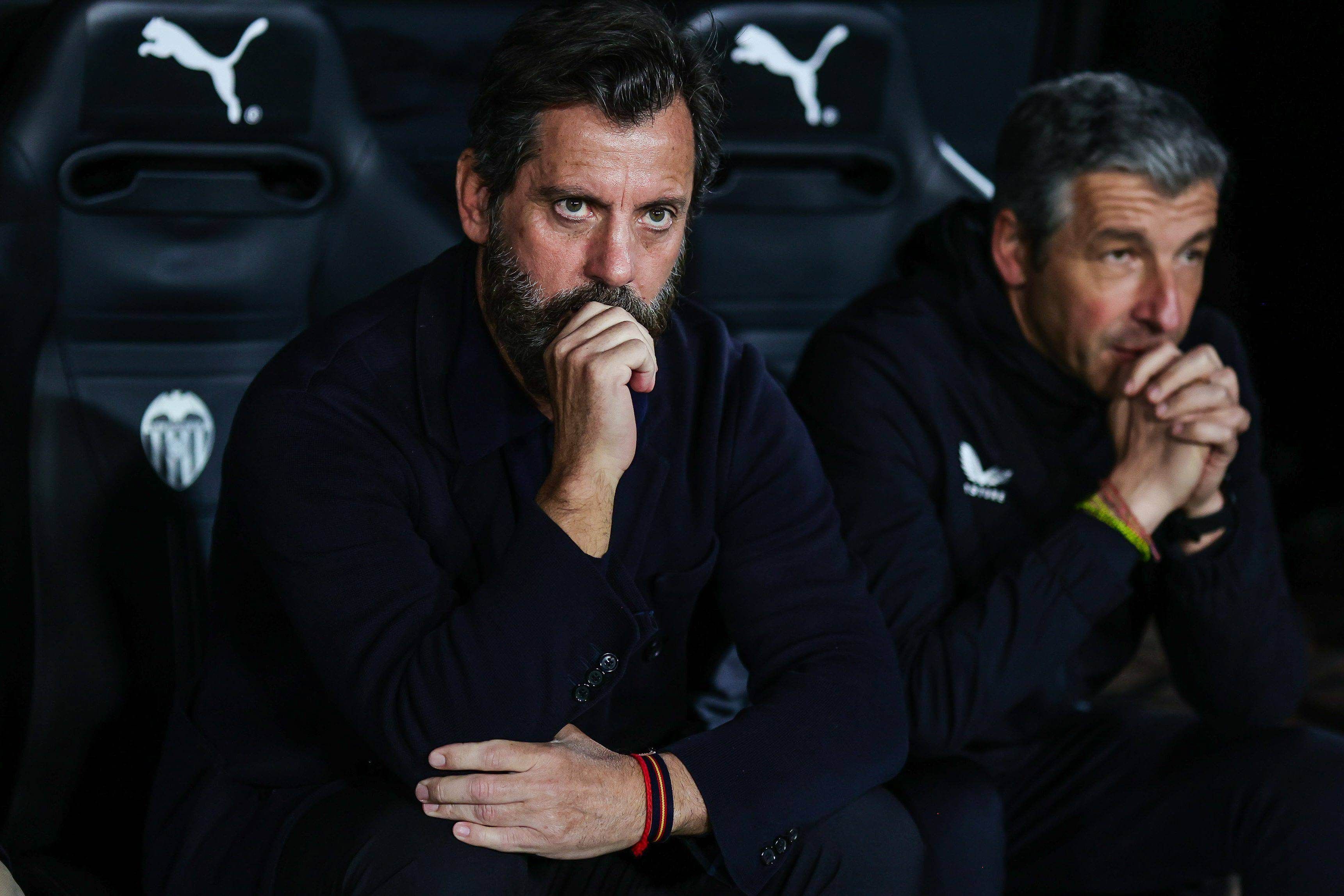 Quique, en Mestalla.