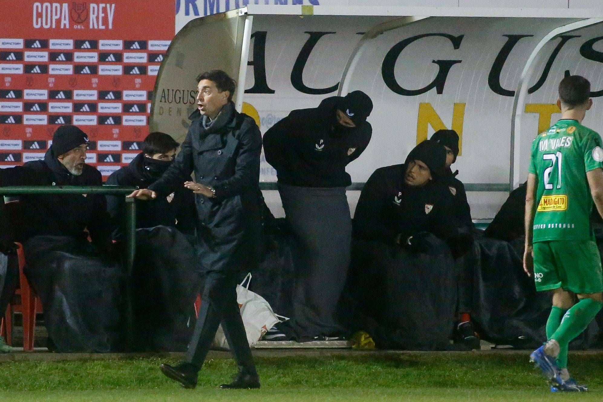 Diego Alonso, en el Astorga-Sevilla.