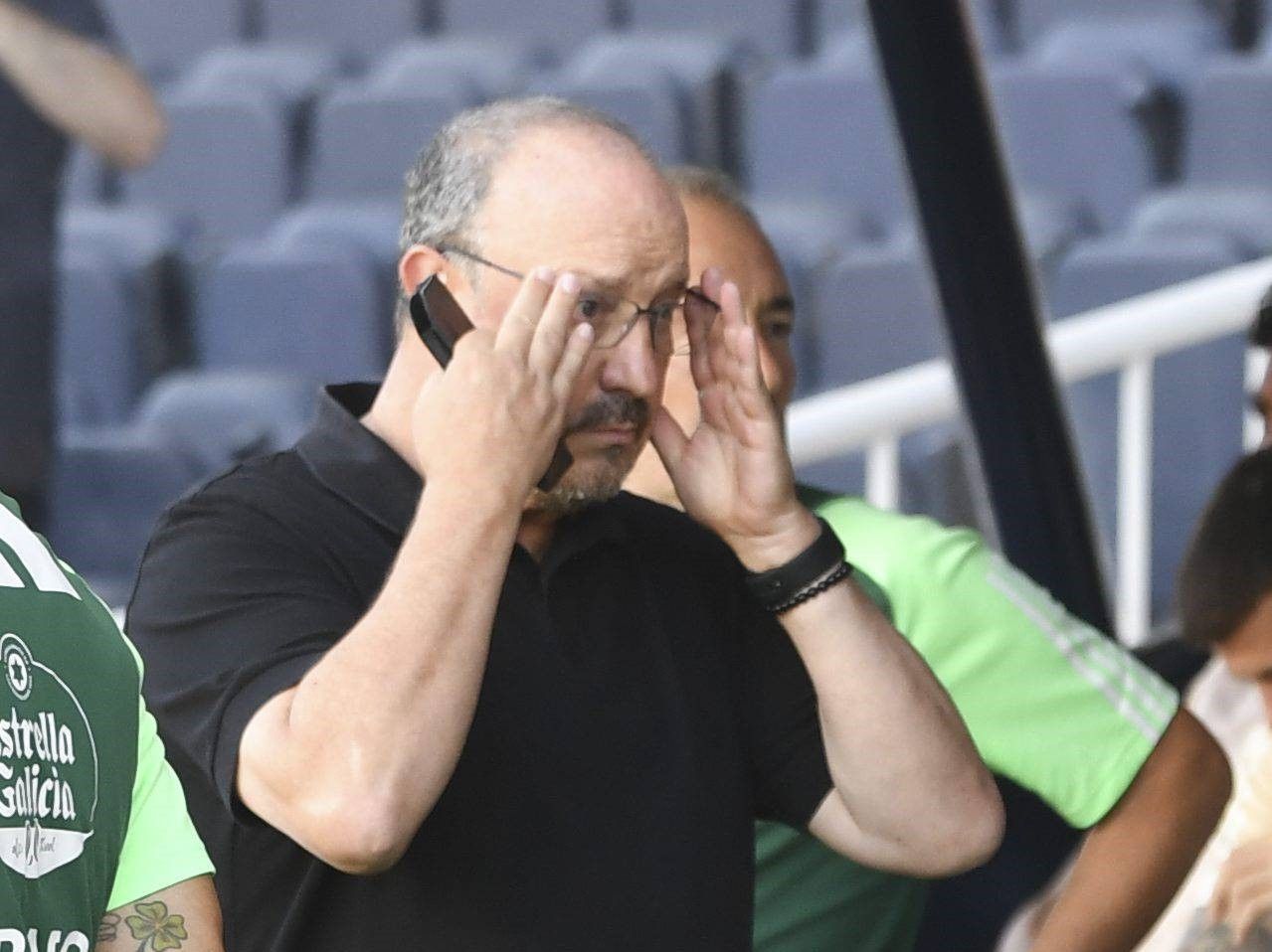  Rafa Benítez, en el Barcelona - Celta.