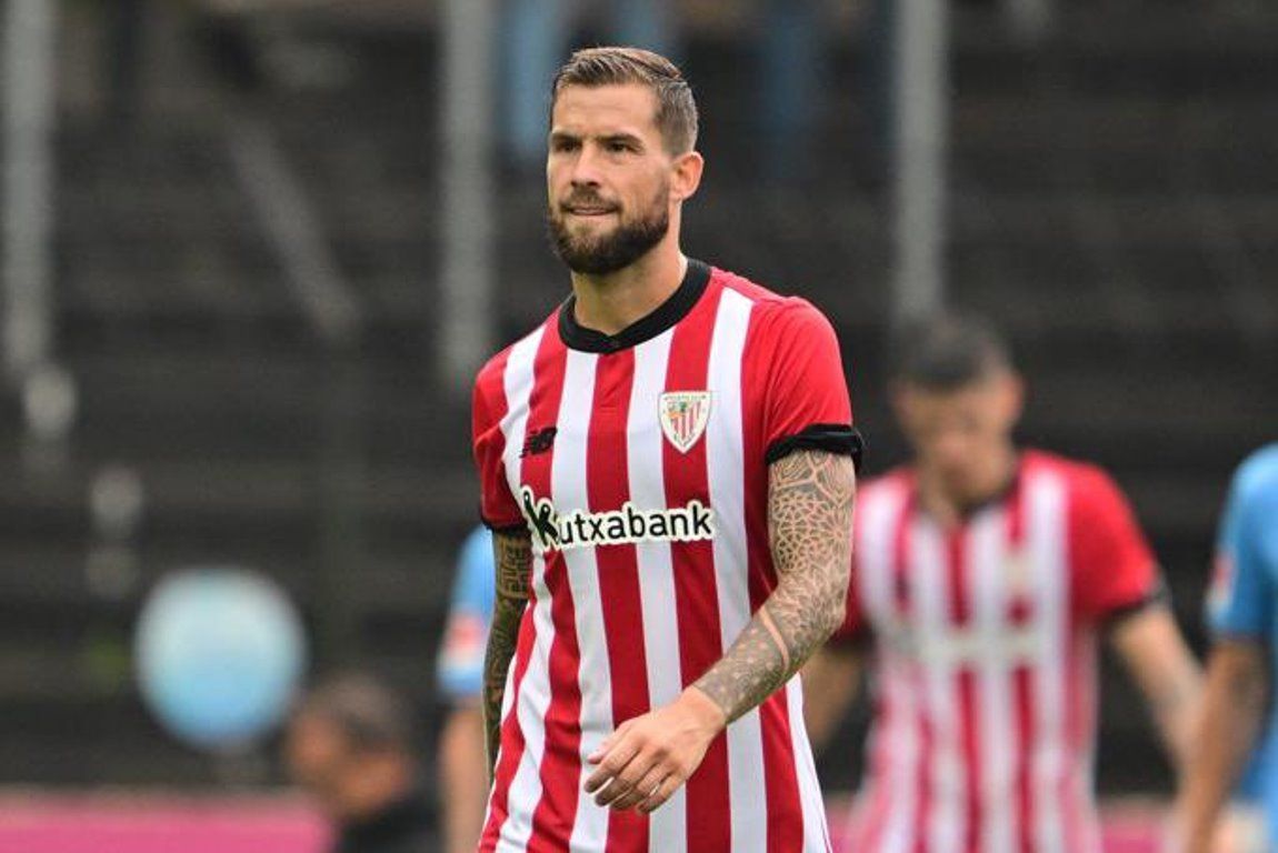  El central Iñigo Martínez en la pretemporada en Alemania.