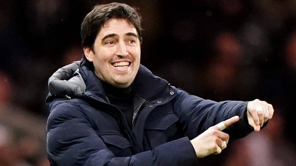 Iraola en un partido del Bournemouth