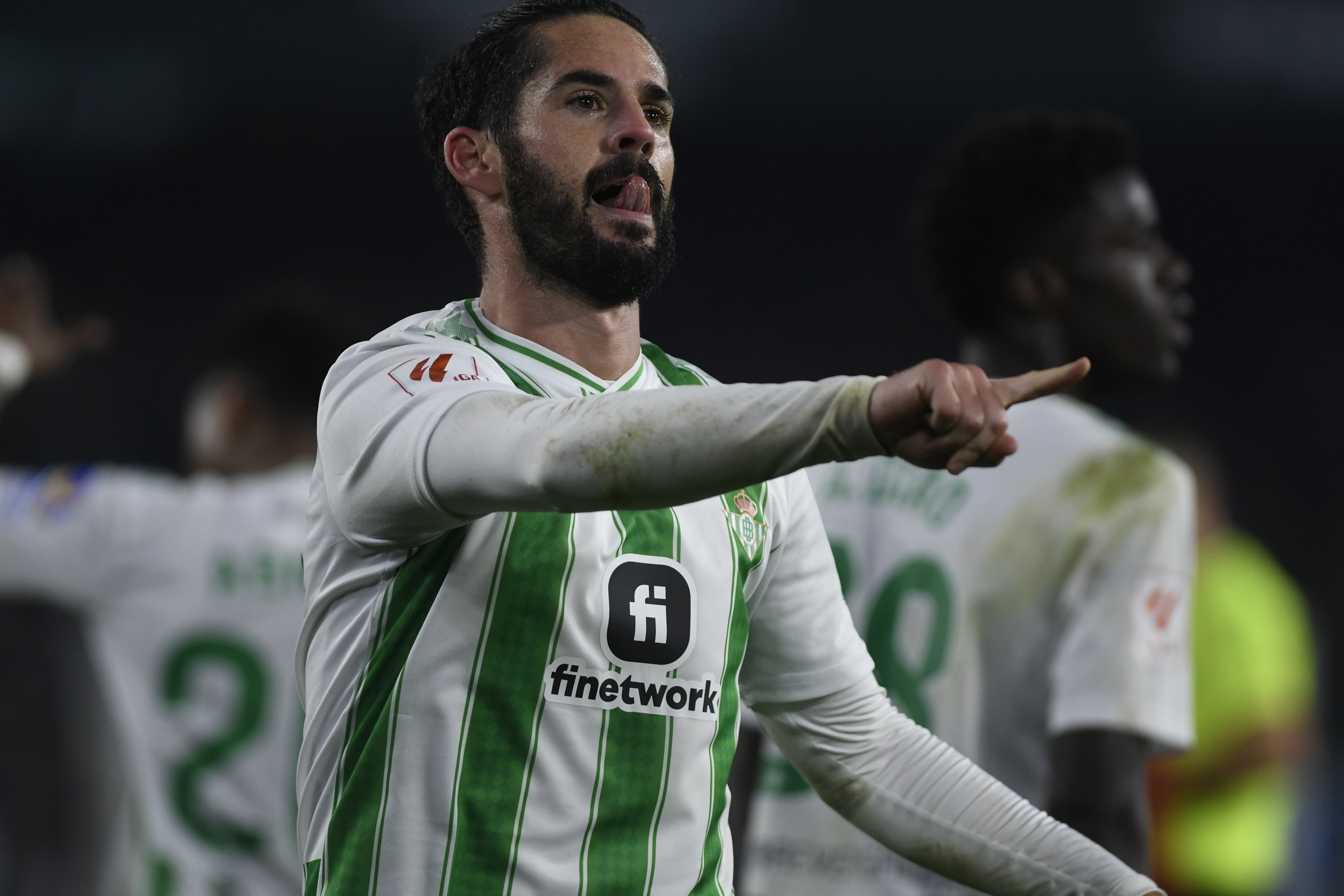  Isco celebra su gol al Granada