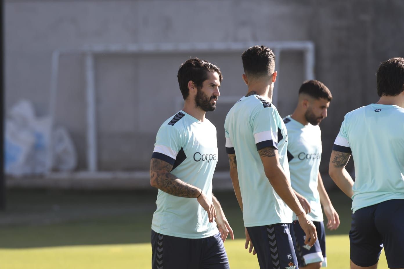  Isco, durante su primer entrenamiento con el Real Betis (Imagen: Kiko Hurtado).