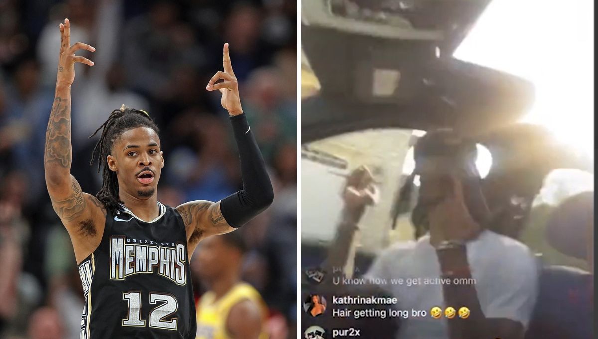  Ja Morant, con el arma en Instagram y con los Memphis Grizzlies.