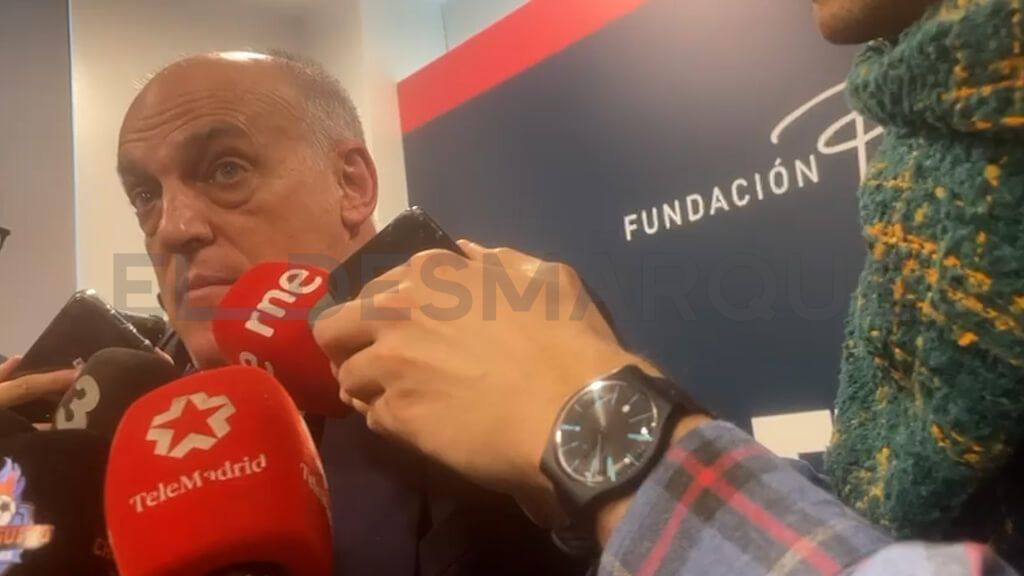 Javier Tebas en el último acto de LALIGA EA SPORTS.