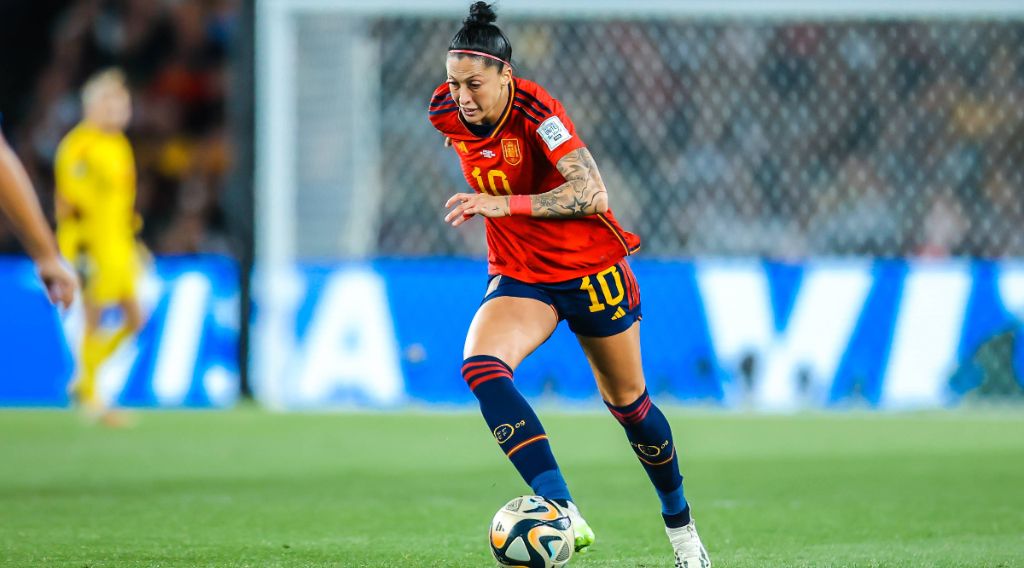 Jenni jugando con la selección española (Fuente: Cordon Press)