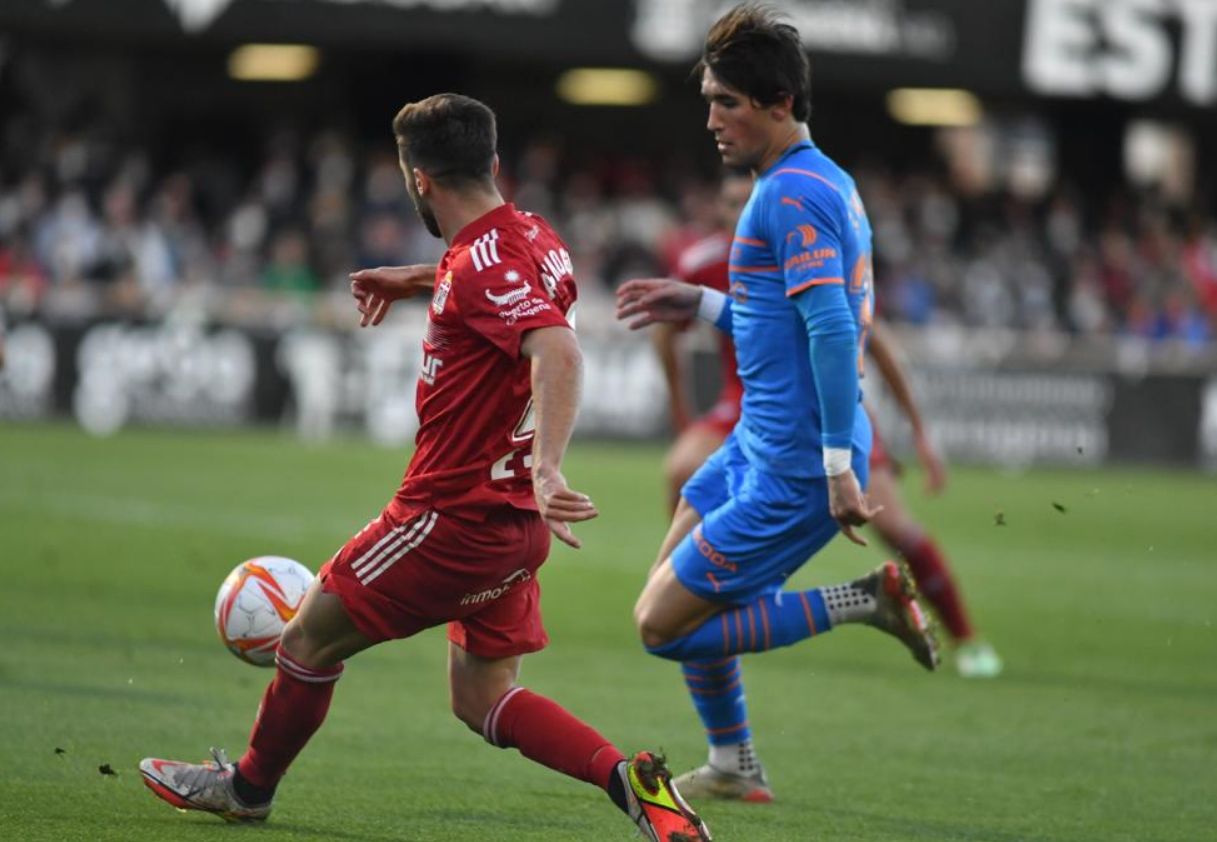 Jesús Vázquez, durante el Cartagena-Valencia.