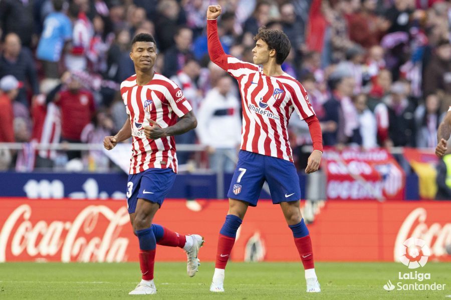  Joao Félix celebra su gol con el Atlético.