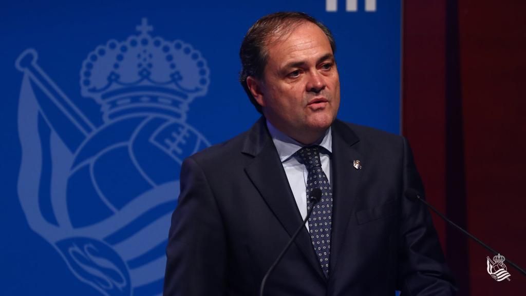 Jokin Aperribay, presidente de la Real Sociedad.
