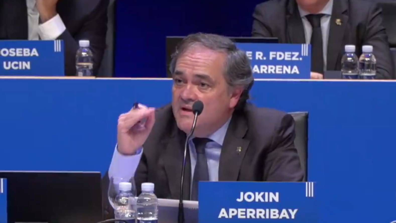 Jokin Aperribay, presidente de la Real Sociedad.