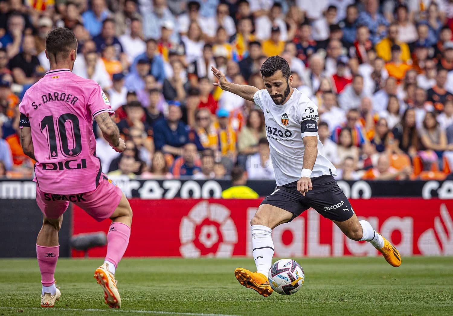  José Gayà, ante el RCD Espanyol.