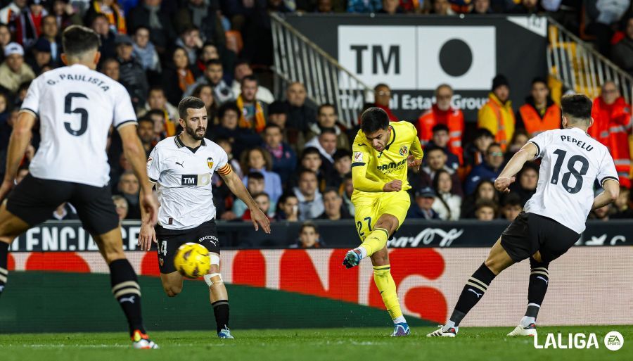  José Gayà, ante el Villarreal CF.