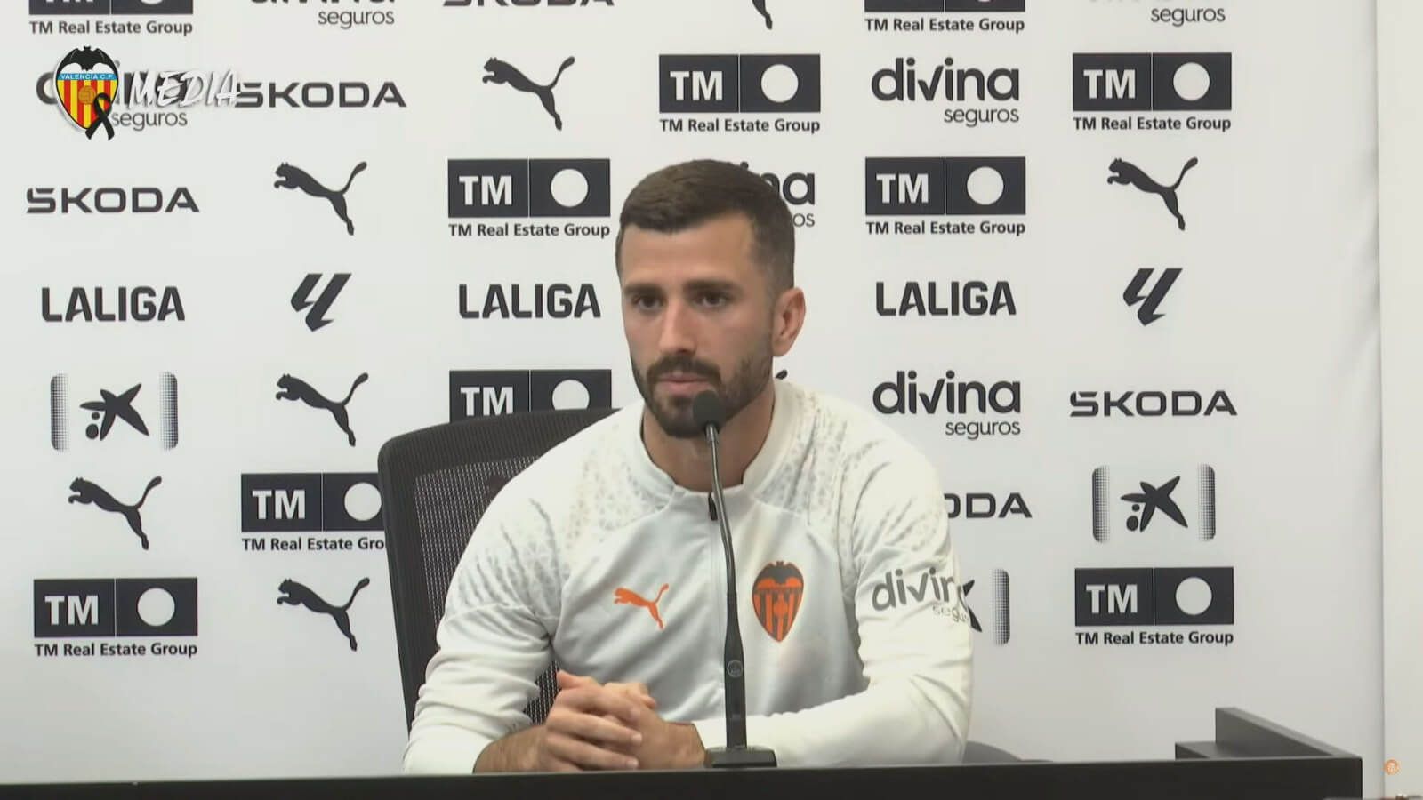 José Gayà, en la comparecencia.