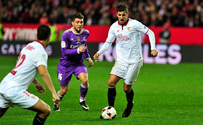  Jovetic, ante el Real Madrid.