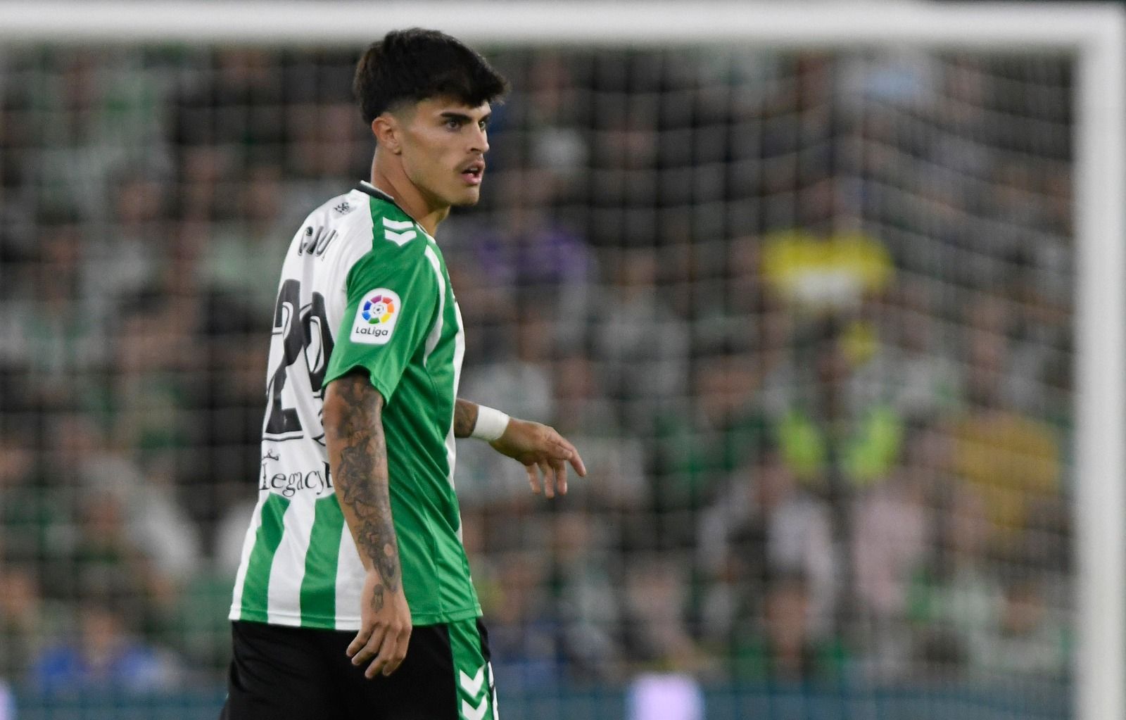  Juan Cruz en un partido con el Real Betis.