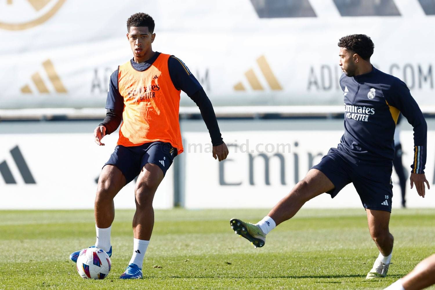  Jude Bellingham, en un entrenamiento con el Real Madrid.