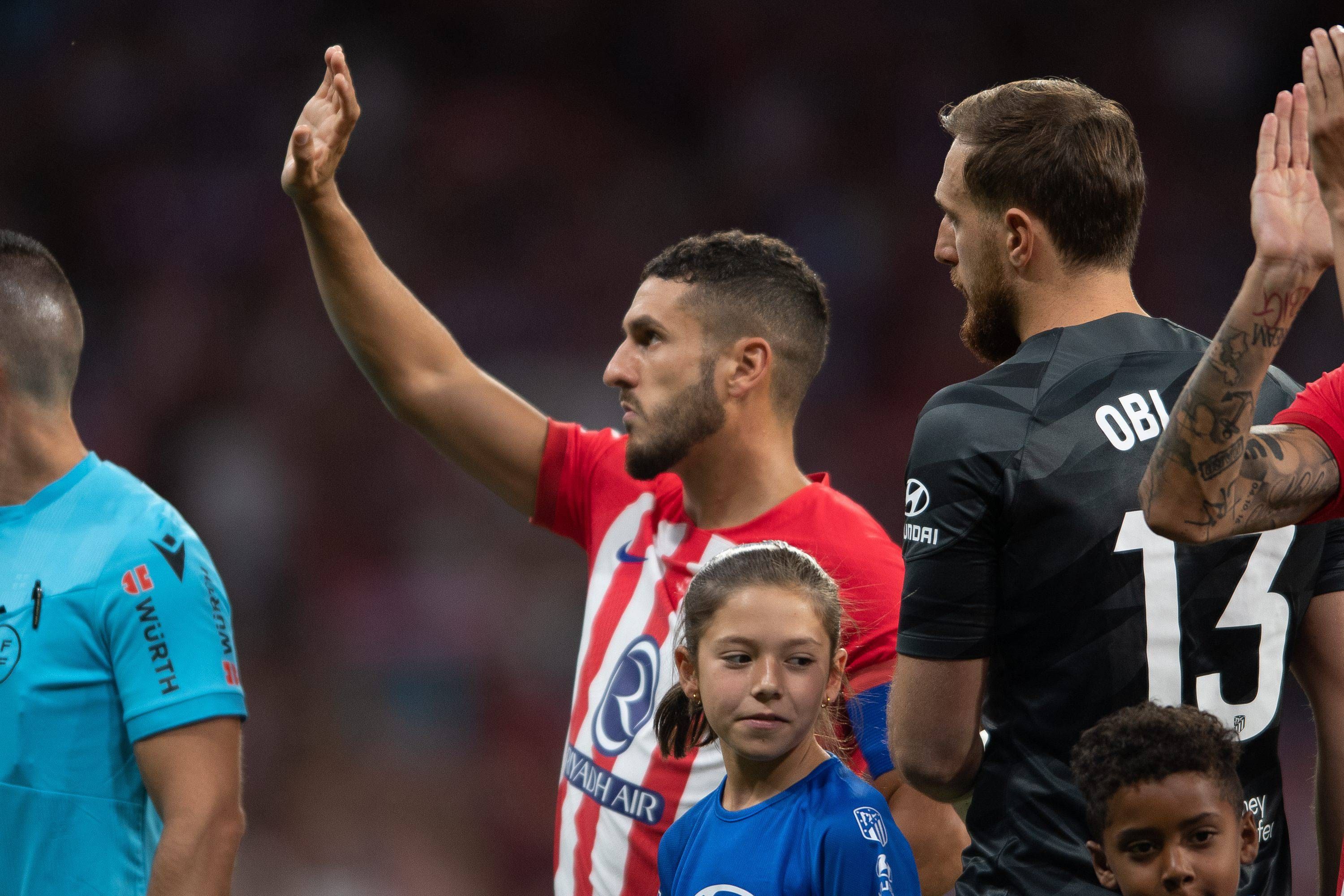 Koke al inicio del Atlético de Madrid-Granada. Fuente: Cordon Press.