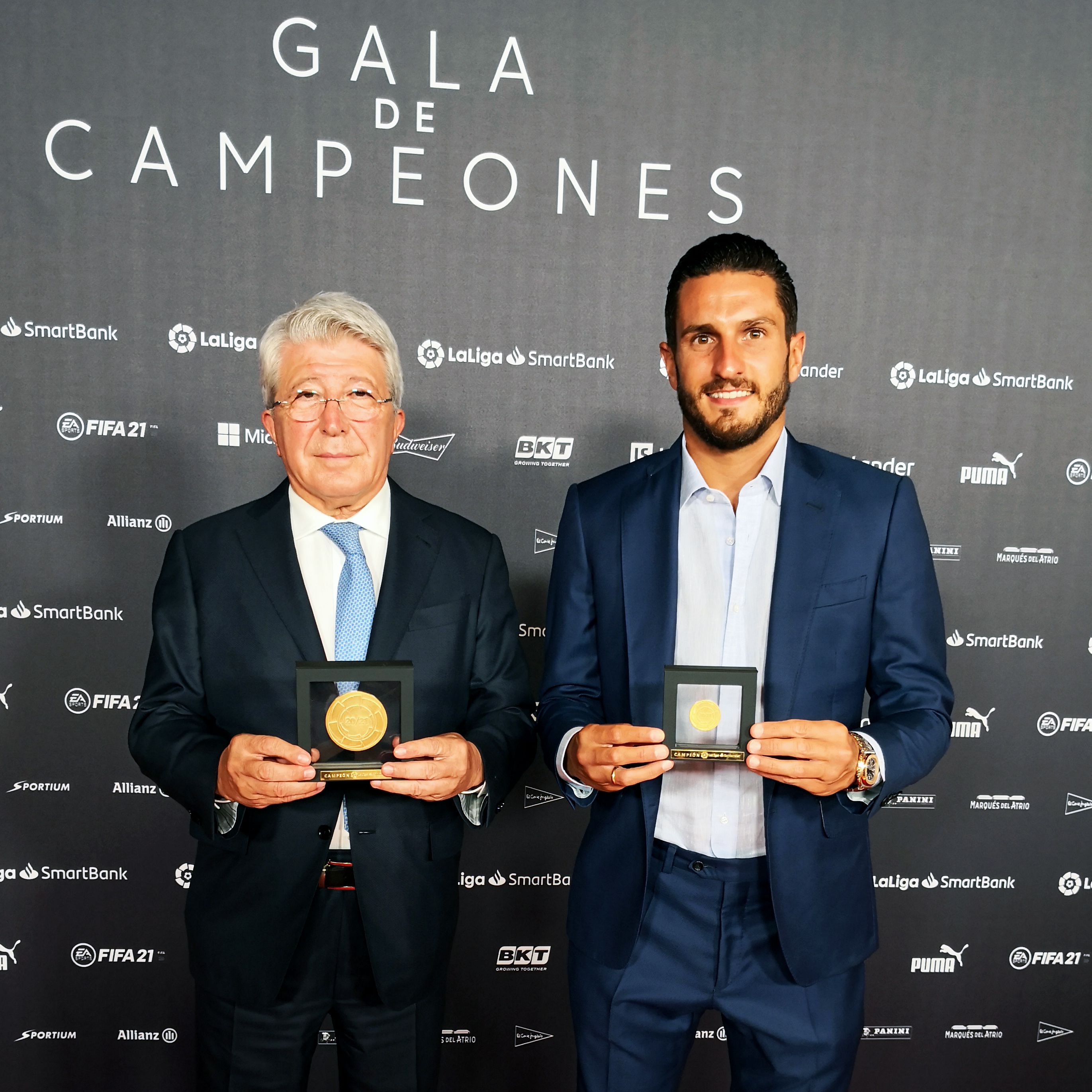  Koke y Cerezo, en la gala de campeones de LaLiga.