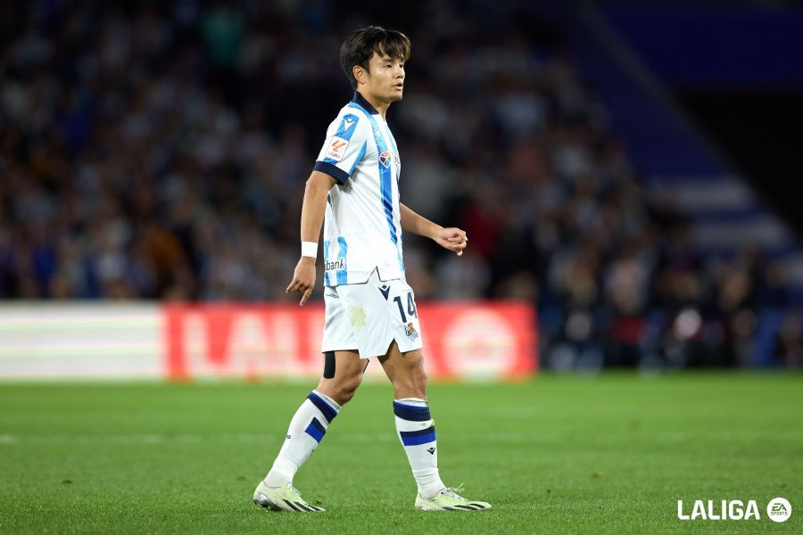  Kubo, durante el Real Sociedad - Barcelona.
