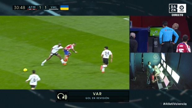 La falta de Foulquier que anula el gol a Hugo Duro.