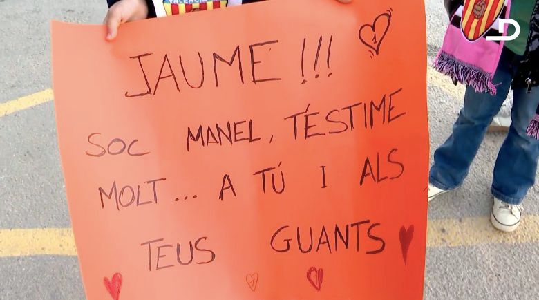  La pancarta de Manel