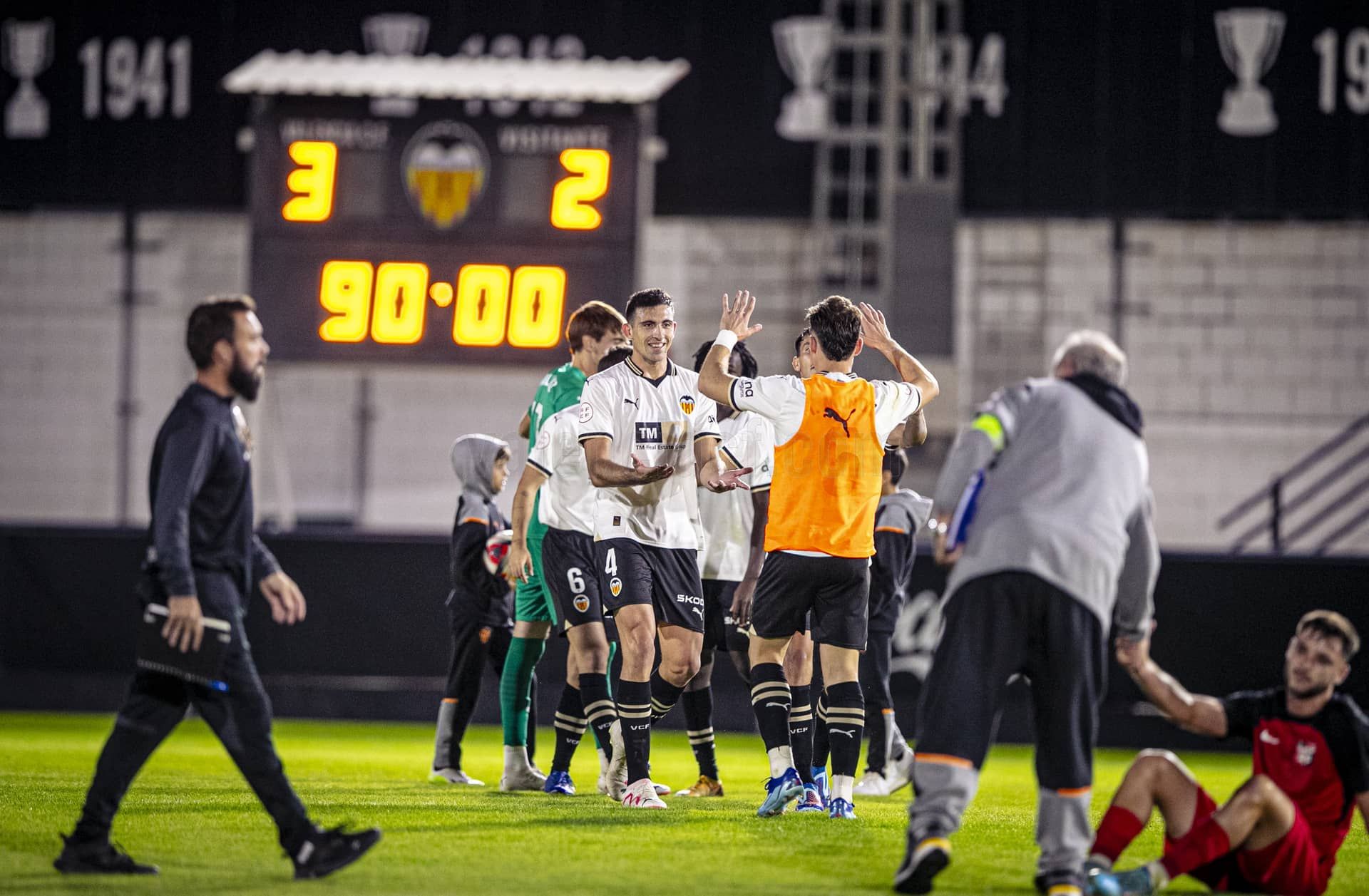 Celebración de la victoria.