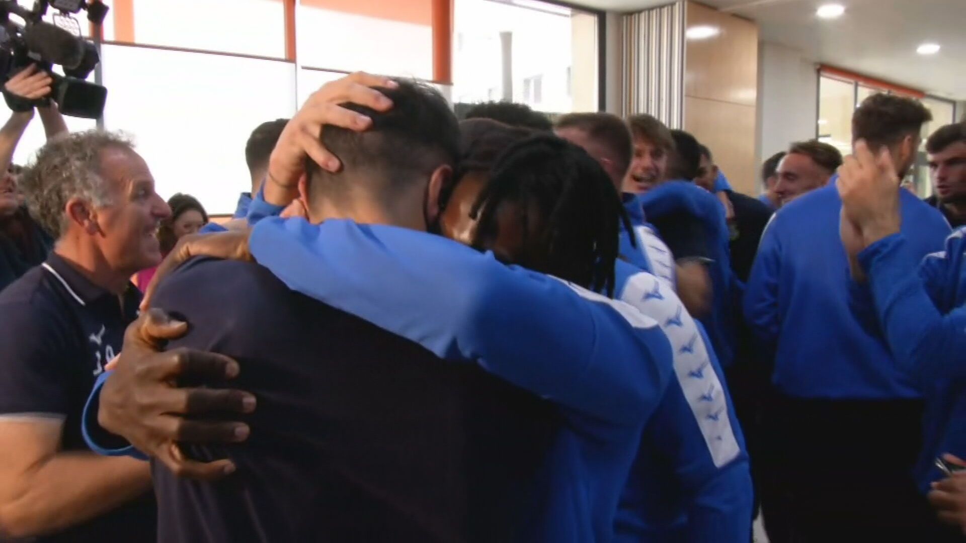La reacción de los jugadores de la Arandina al conocer que su rival es el Real Madrid