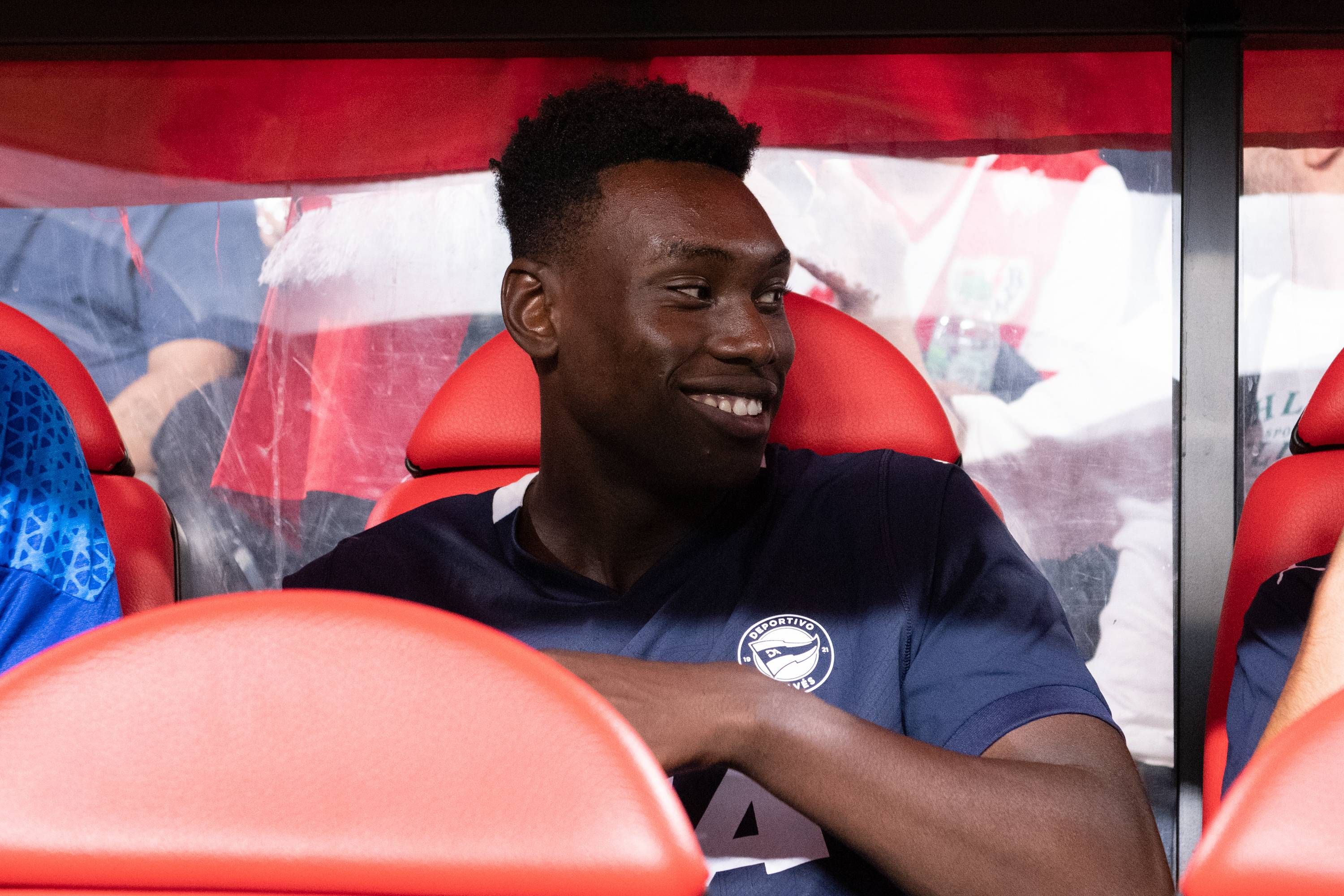  La sonrisa de Samu Omorodion en LaLiga EA Sports.