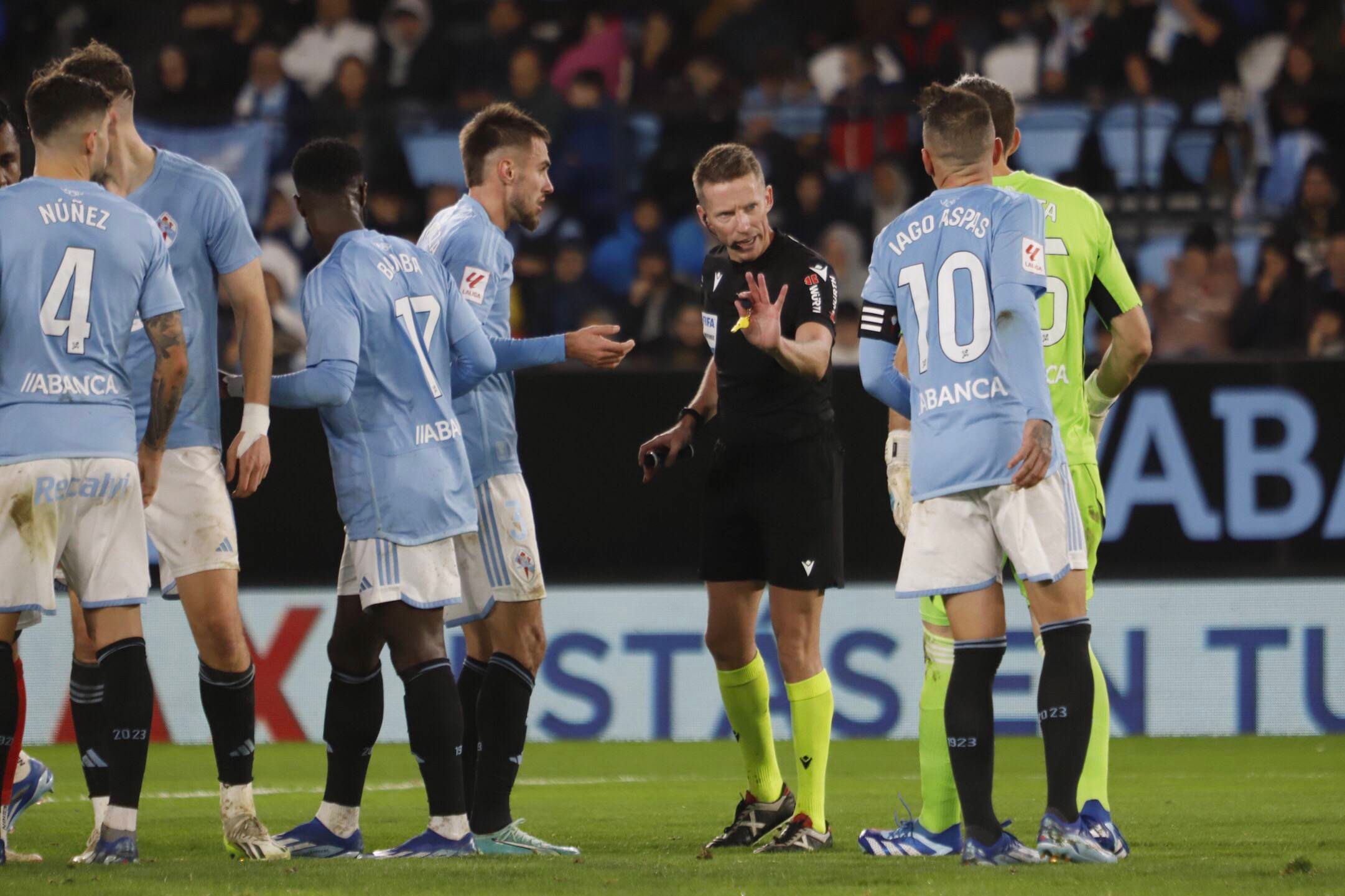 Lance del Celta - Sevilla en Balaídos.