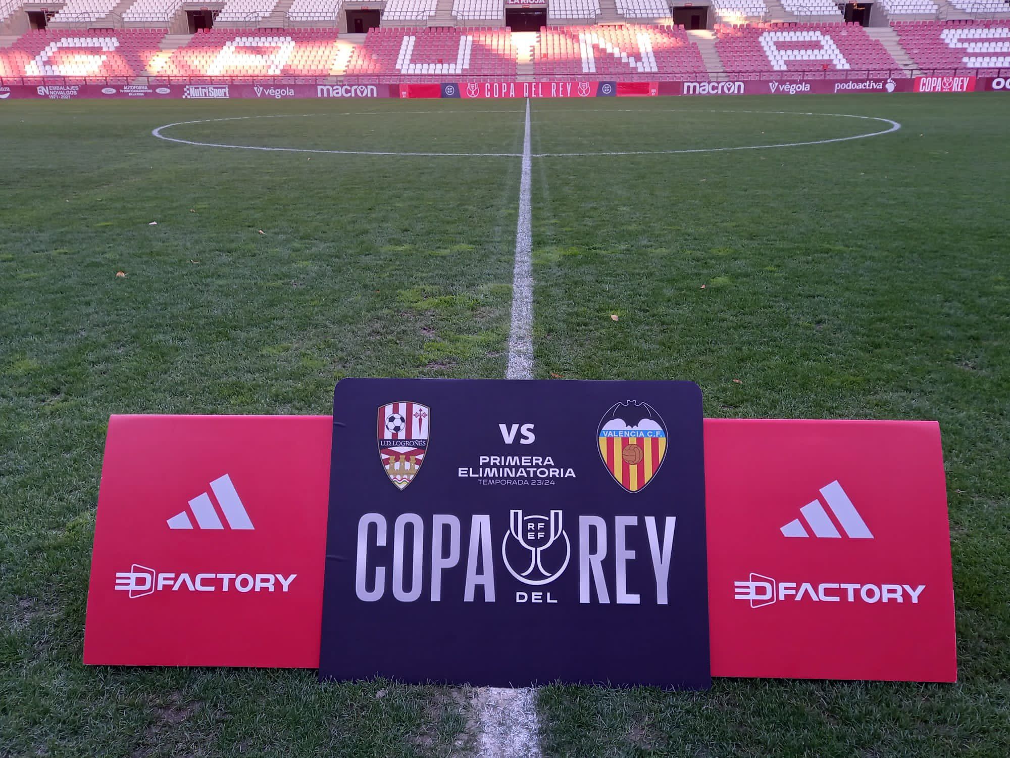 Las Gaunas lista para la Copa del Rey