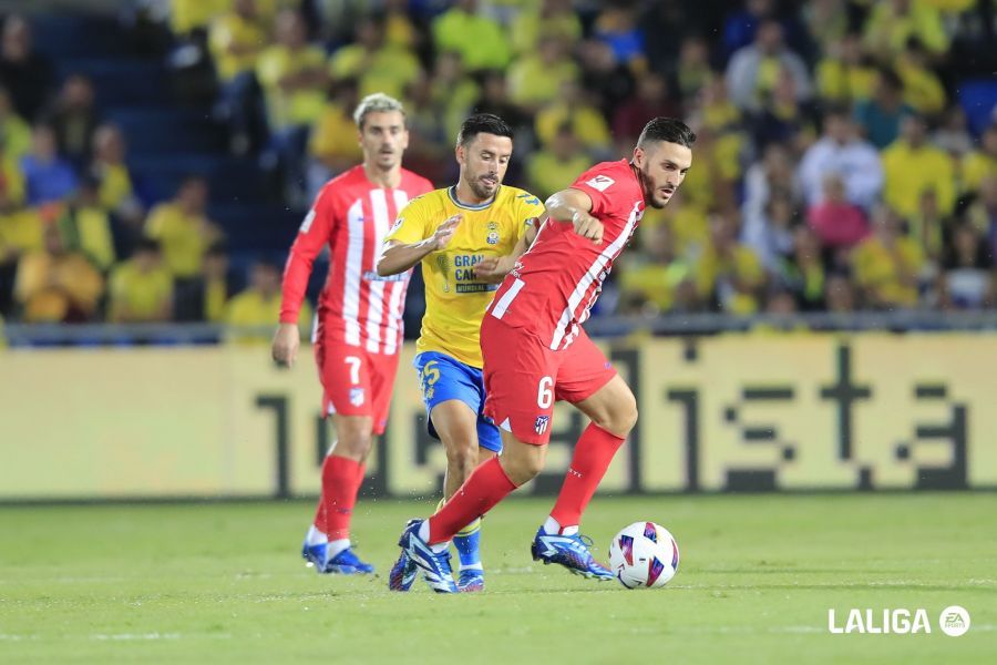 Koke, en el Las Palmas-Atlético de Madrid.