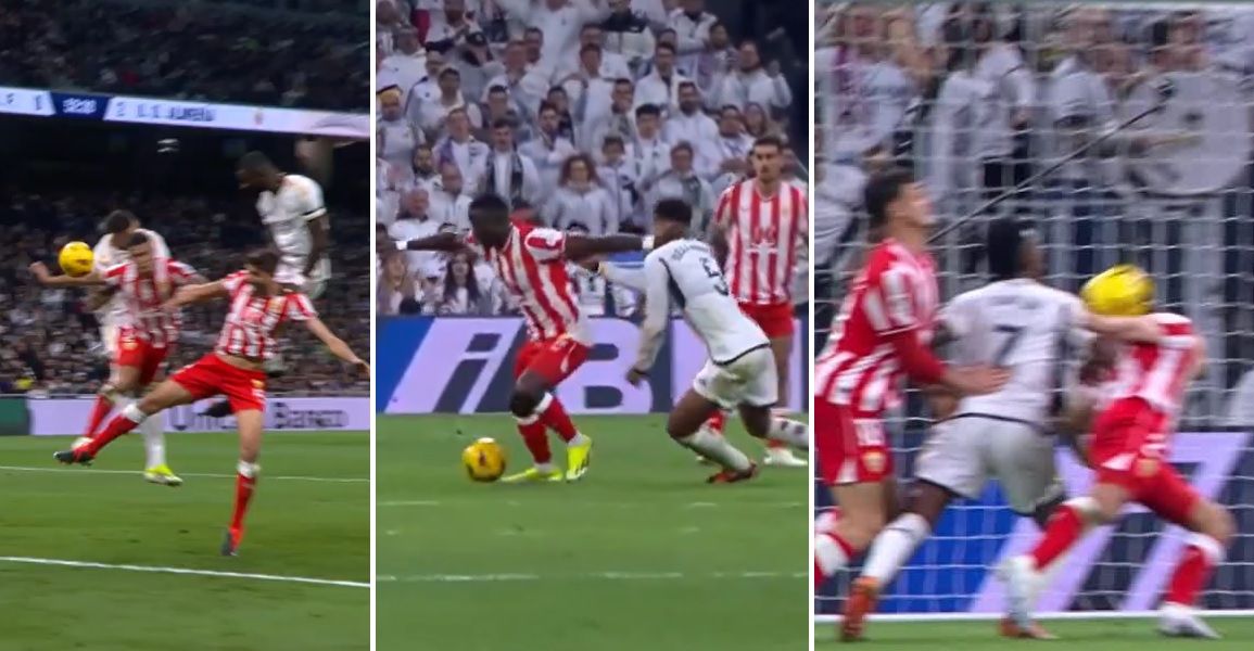 Las tres acciones de VAR en el Real Madrid-Almería.