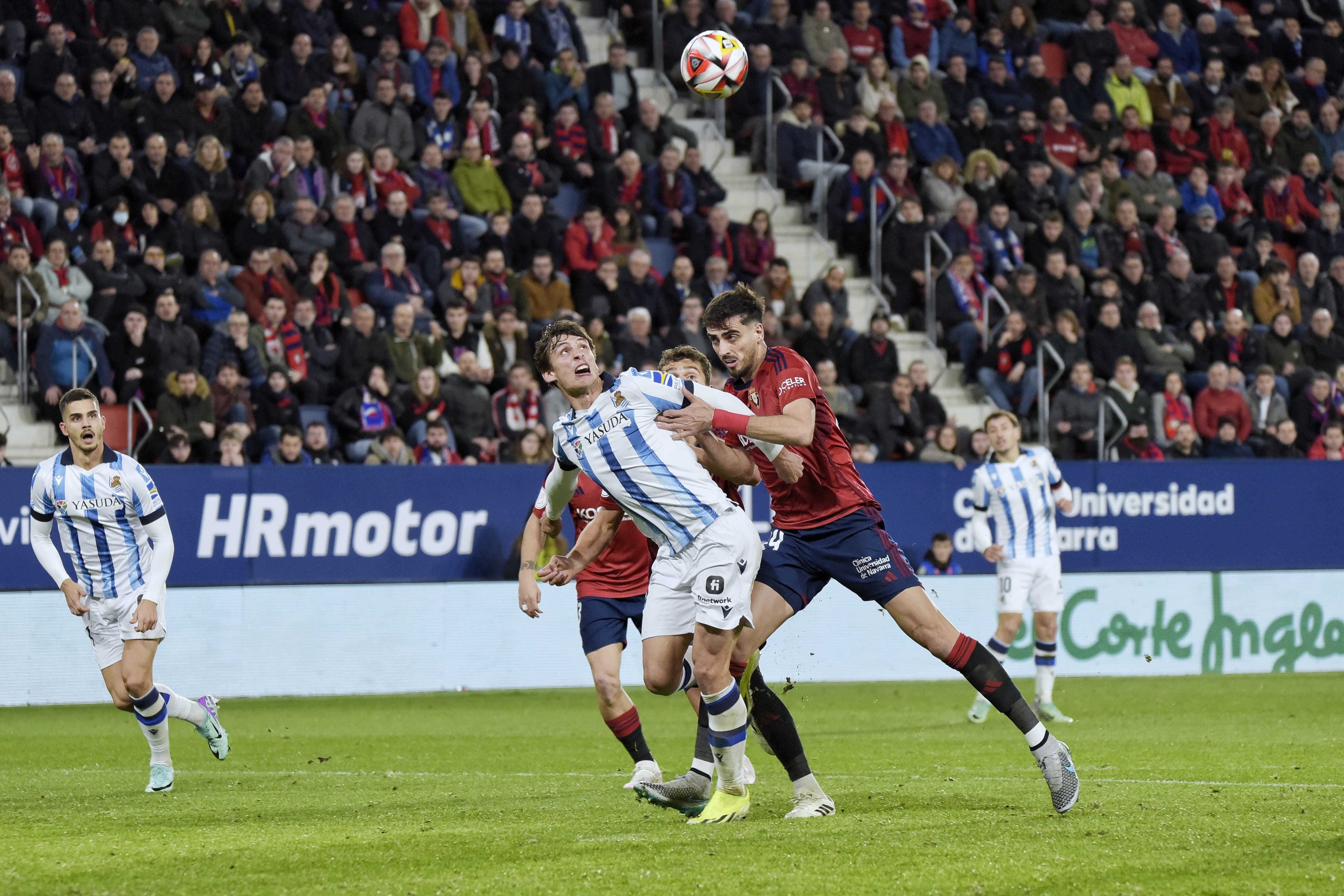 Le Normand, durante el Osasuna - Real Sociedad de Copa (Foto: Giovanni Batista).