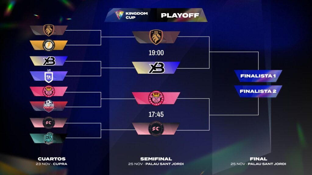  Los horarios de playoffs de la Kingdom Cup
