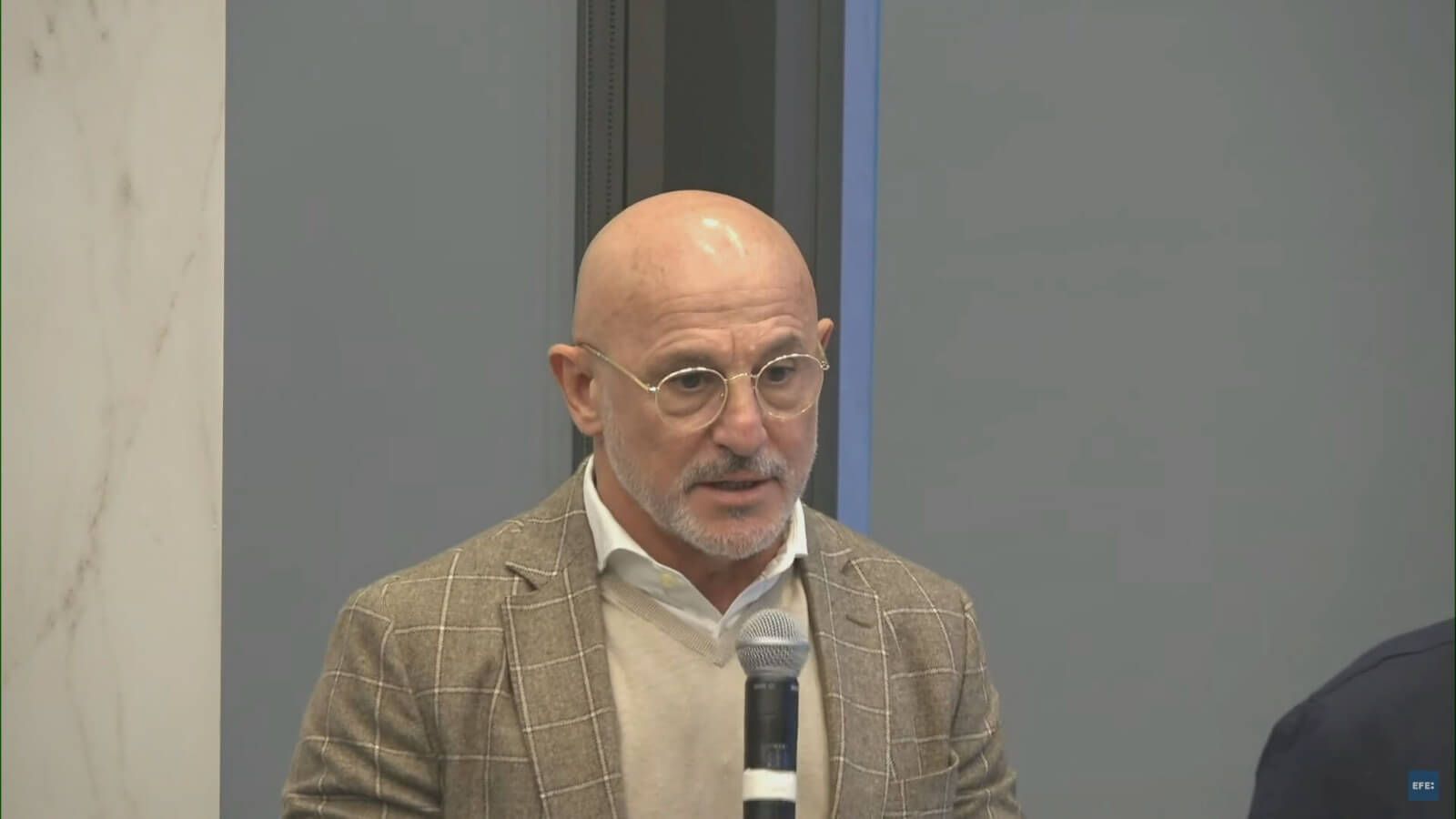  Luis de la Fuente en un acto de la agencia EFE y UAX Rafa Nadal School of Sport