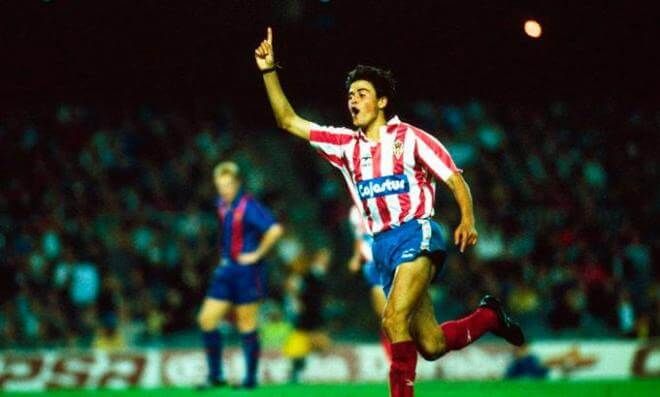  Luis Enrique, con la camiseta del Sporting de Gijón