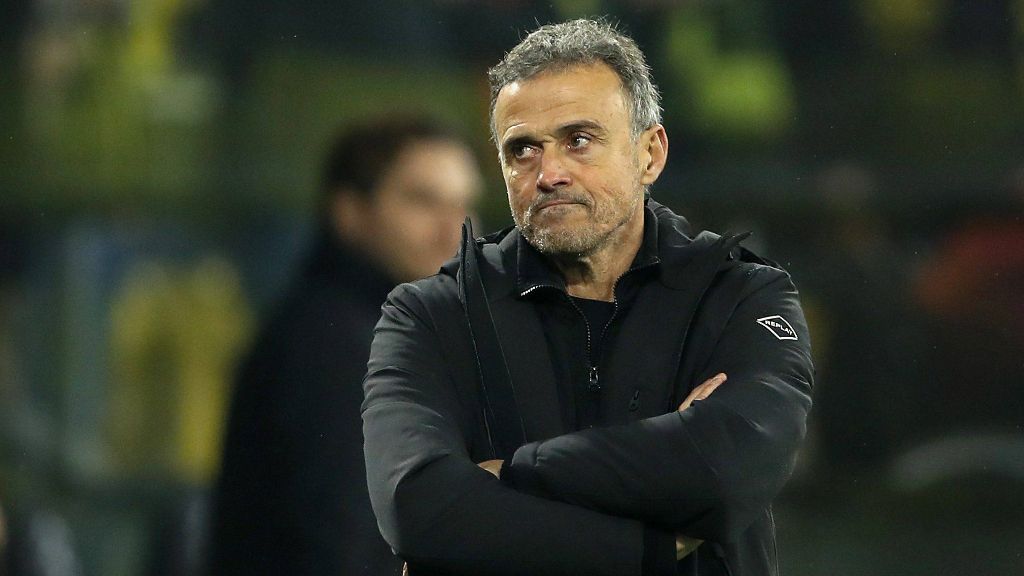  Luis Enrique en un partido con el PSG (Cordon Press)