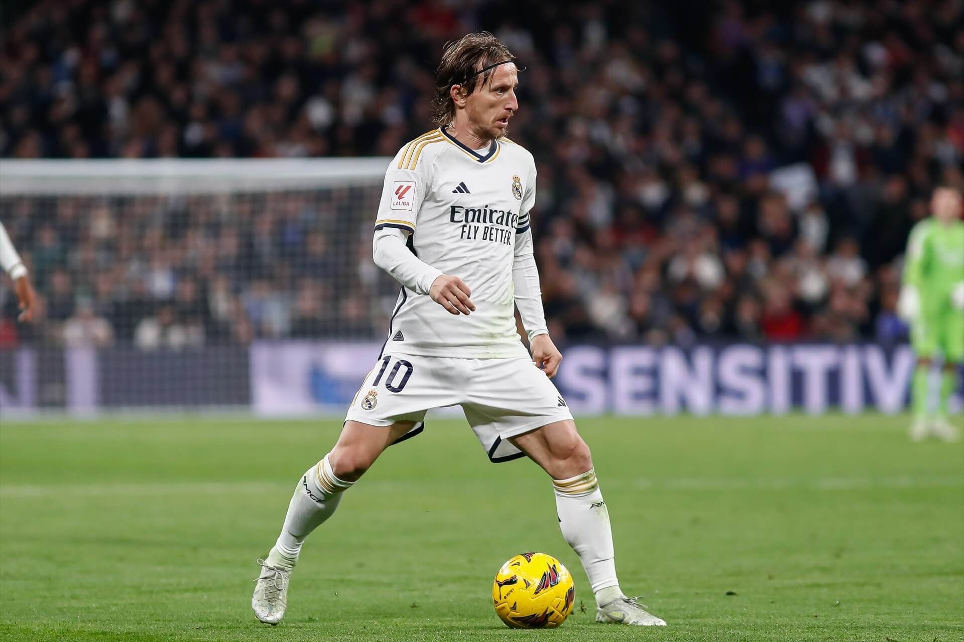  Luka Modric en el Real Madrid - Mallorca en el Santiago Bernabéu