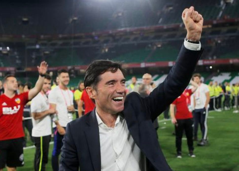  Marcelino celebra el título de Copa del Rey
