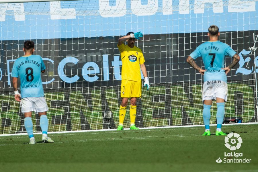  Marchesín, en la portería del Celta durante el duelo ante el Espanyol.