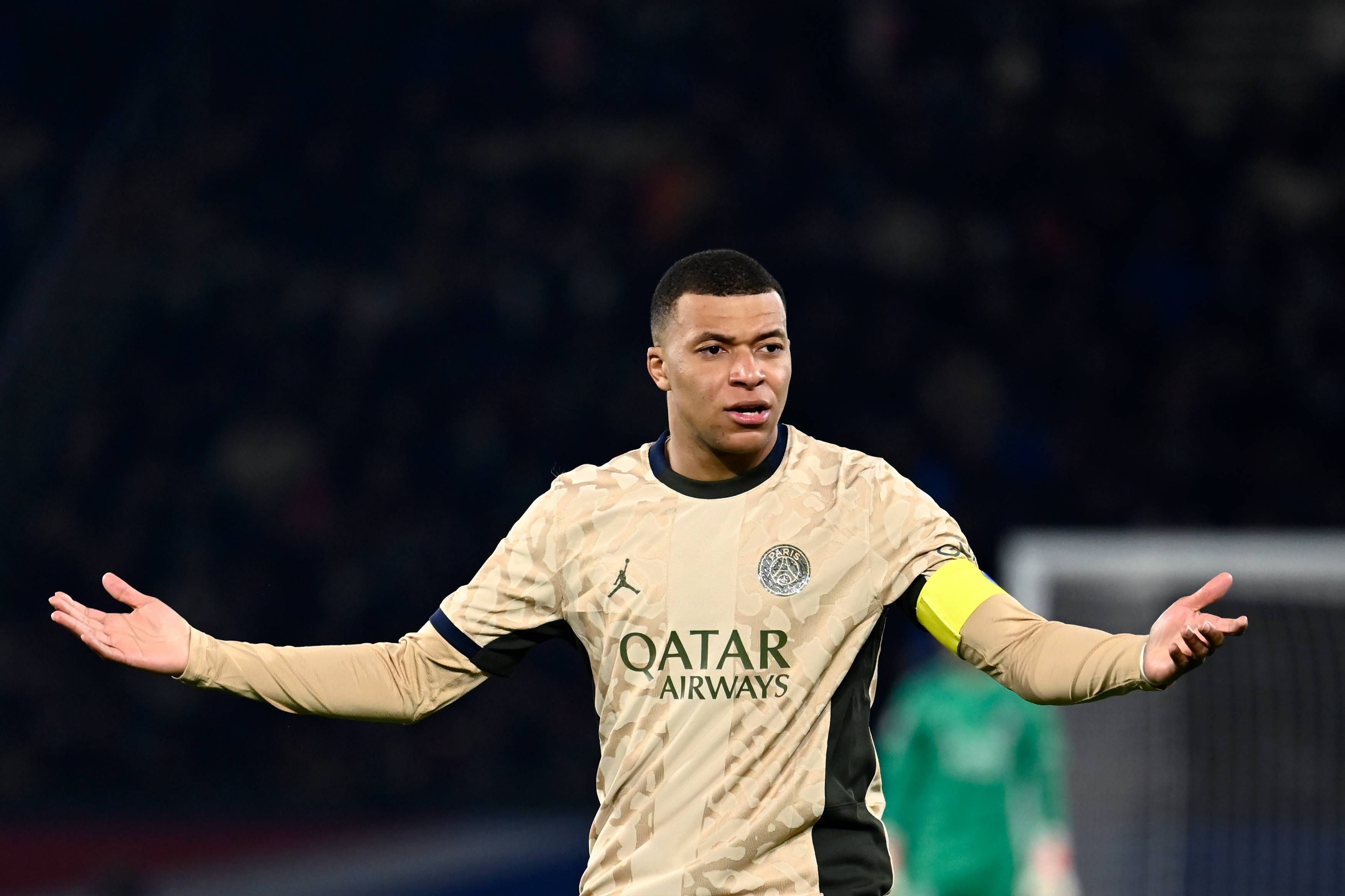  Mbappé durante su último partido con el PSG.