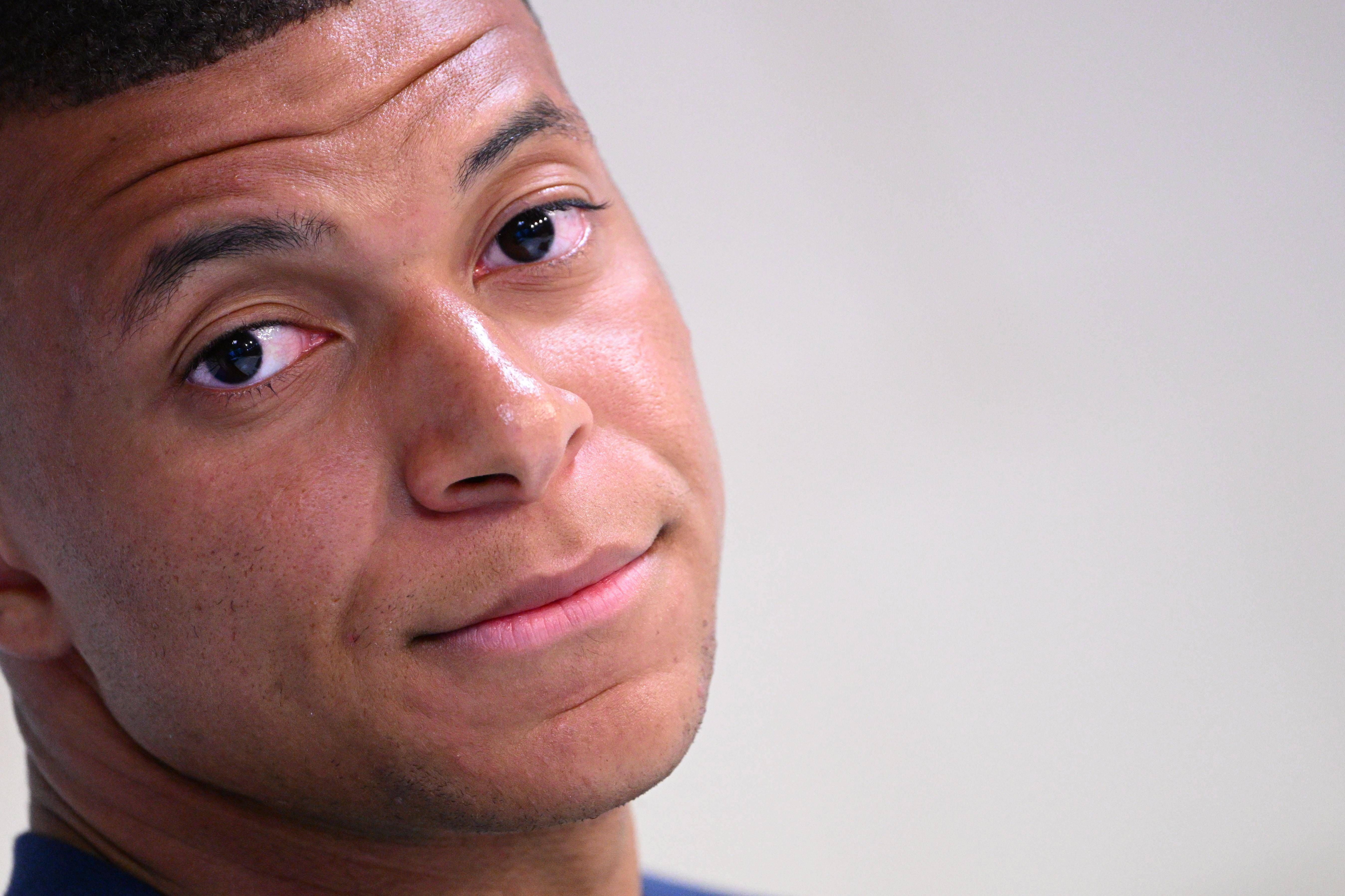 Kylian Mbappé, durante una rueda de prensa.